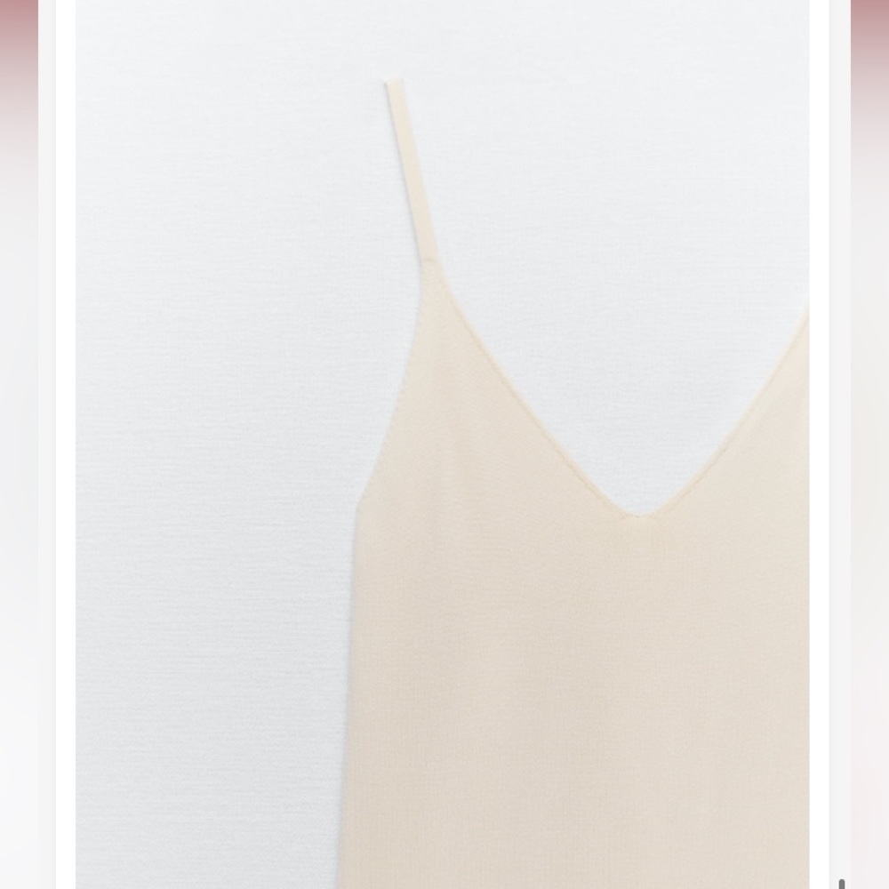 NWT Zara ecru long knit dress - Picture 10 of 14